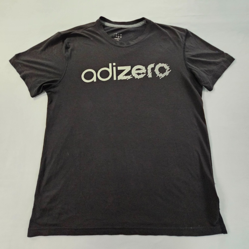 adidas adizero Black Short Sleeve Performance T-Shirt Men's L